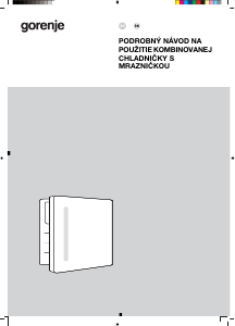 Návod Gorenje RBIU48E21 Chladnička