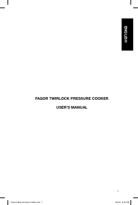 Mode d’emploi Fagor Twirlock Autocuiseur