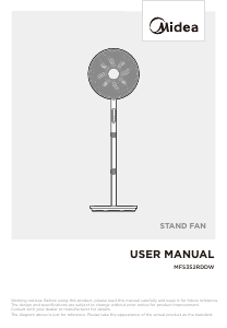Manual de uso Midea MFS352RDDW Ventilador