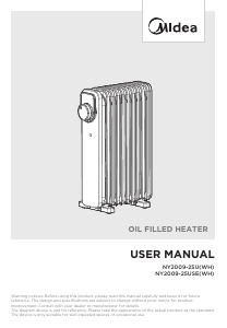 Manual de uso Midea NY2009-25U Calefactor