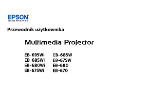 Instrukcja Epson EB-695Wi Projektor