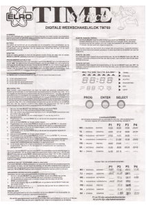 Handleiding Elro TM769 Schakelklok