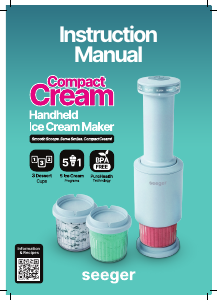 Manual Seeger SLFRZ3LB Ice Cream Machine