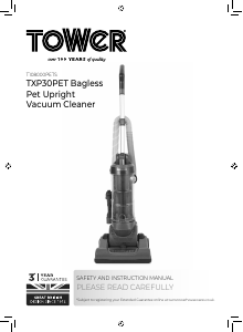 Handleiding Tower T108000BLGPET Stofzuiger