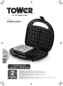 Manual Tower T19041BLK Waffle Maker