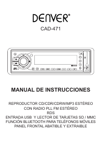 Manual de uso Denver CAD-471 Radio para coche