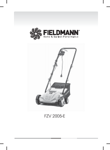 Instrukcja Fieldmann FZV 2005-E Wertykulator