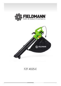Bruksanvisning Fieldmann FZF 4025-E Lövblåsare