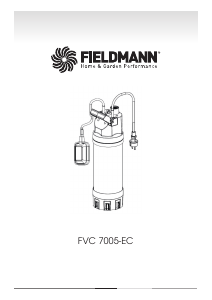 Manual Fieldmann FVC 7005-EC Water Pump