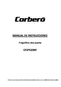 Manual de uso Corberó CF2P520NF Frigorífico combinado