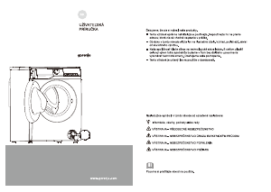 Návod Gorenje WG2PS74A2W Práčka