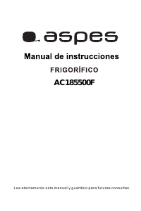 Manual Aspes AC185500F Frigorífico combinado