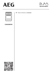 Mode d’emploi AEG CIS6699BPW Cuisinière