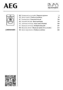 Manual AEG LWR96944BE Mașină de spalat cu uscator