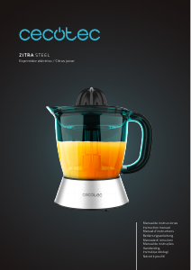 Manual Cecotec Zitra Steel Citrus Juicer