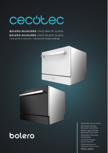 Manual Cecotec Bolero Aguazero 2400 Glass Dishwasher