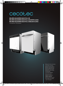Manual Cecotec Bolero Aguazero 6620 Full-BI Matt Glass Dishwasher
