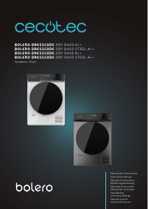 Bruksanvisning Cecotec Bolero DressCode Dry 8400 Steel Max Torktumlare