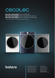 Mode d’emploi Cecotec Bolero Wash&Dry 8580 Inverter Titanium Lave-linge séchant