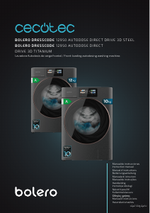 Manual de uso Cecotec Bolero DressCode 12950 Autodose Direct Drive 3D Titanium Lavadora