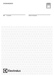 Mode d’emploi Electrolux EKM648999W Cuisinière