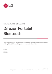 Manual LG XG2TBK Difuzor