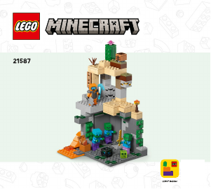 Instrukcja Lego set 21587 Minecraft Loch zombie