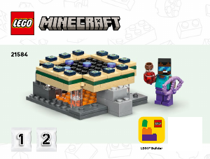 Bedienungsanleitung Lego set 21584 Minecraft Reise durch Nether und Endportal