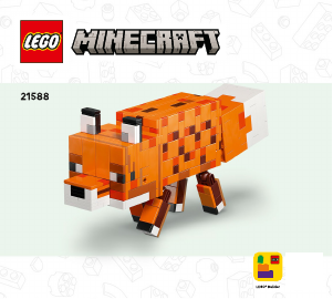 Bedienungsanleitung Lego set 21588 Minecraft Der Fuchs
