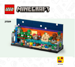 Manuale Lego set 21589 Minecraft Mini-biomi