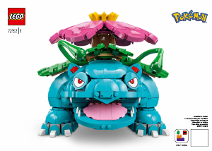 Bruksanvisning Lego set 72153 Pokémon Venusaur, Charizard och Blastoise