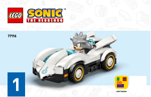 사용 설명서 레고 set 77118 소닉 더 헤지혹 실버의 자동차 대 너클즈의 몬스터 트럭