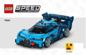 Rokasgrāmata Lego set 77253 Speed Champions Bugatti Vision GT sporta hiperauto