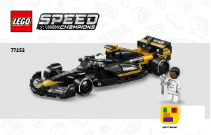 Rokasgrāmata Lego set 77252 Speed Champions APXGP komandas sacīkšu auto no F1 filmas