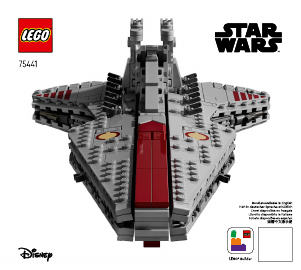 Посібник Lego set 75441 Star Wars Зоряний крейсер класу «Венатор»