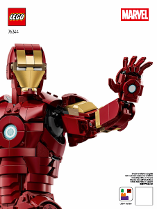 Manual de uso Lego set 76344 Super Heroes Iron Man Mark 3: Edición para Coleccionistas