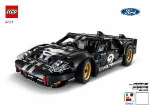 Manuale Lego set 42223 Technic Auto da corsa Ford GT40 MKII 1966