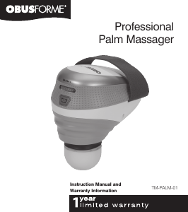 Mode d’emploi ObusForme TM-PALM-01 Appareil de massage