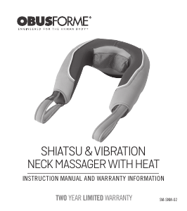 Bruksanvisning ObusForme SM-SNM-02 Massageapparat