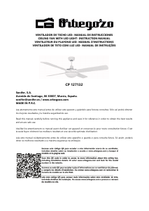 Mode d’emploi Orbegozo CP 127132 Ventilateur de plafond