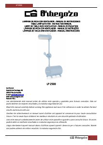 Handleiding Orbegozo LP 2500 Lamp