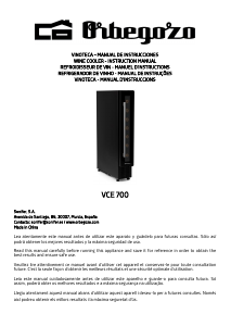 Bruksanvisning Orbegozo VCE 700 Vinkyl