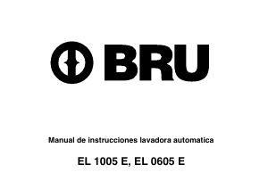 Manual de uso BRU EL 0605 E Lavadora