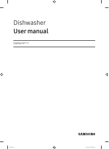 Bruksanvisning Samsung DW90H79LAFF Diskmaskin
