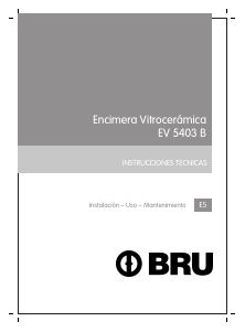 Manual de uso BRU EV 5403 B Placa