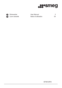 Mode d’emploi Smeg ST4512FO Lave-vaisselle