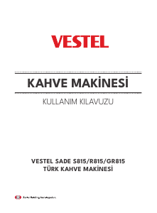 Kullanım kılavuzu Vestel Sade R815 Kahve makinesi