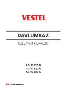 Kullanım kılavuzu Vestel AD-93320 G Davlumbaz