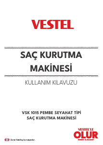 Kullanım kılavuzu Vestel VSK 1015 Saç kurutma makinesi