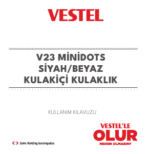 Kullanım kılavuzu Vestel V23 Minidots Kulaklık